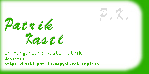 patrik kastl business card